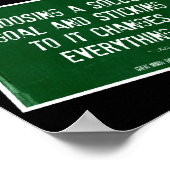 サッカー引用文10ポスターコラージュ ポスター (角)