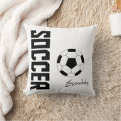 サッカー必需枕（黒） クッション (ブランケット)