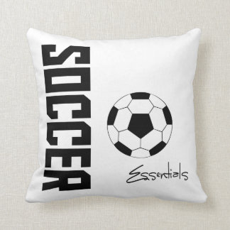 サッカー必需枕（黒） クッション
