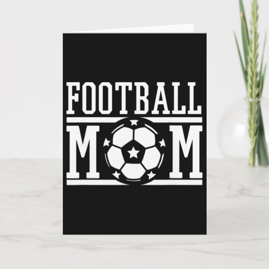 サッカー応援ママへのギフト プレママにも カード (正面)