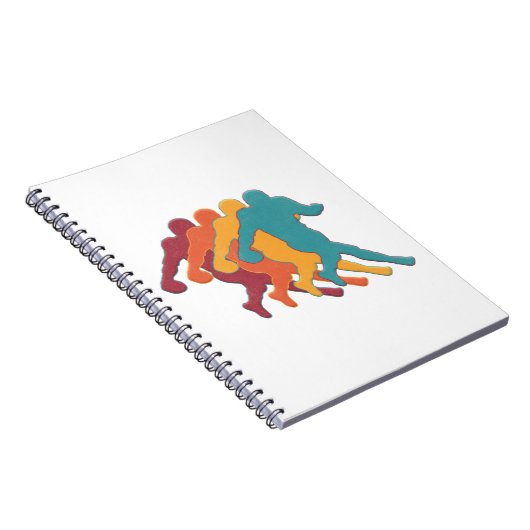 サッカー愛好家のためのアメリカンフットボールのギフト ノートブック (右側)