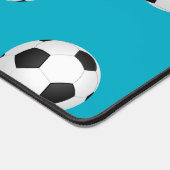 サッカー愛好家のサッカーパーソナライズされた選手 デスクマット (コーナー)