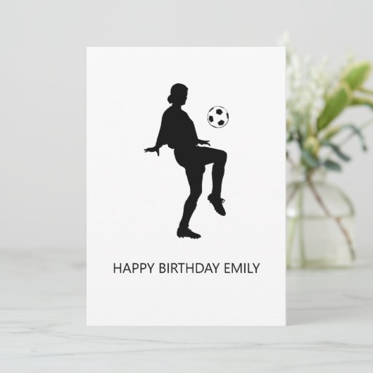 サッカー愛好家の女の子のハッピーバースデー (スタンド正面)