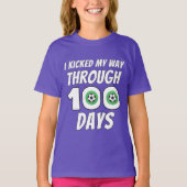 サッカー愛好家100人を追い抜いた日 Tシャツ (正面)