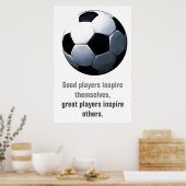 サッカー感動的のアートユニーク作品 ポスター (キッチン)