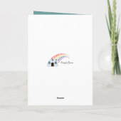 サッカー感謝していコーチに素晴らし向けて サンキューカード (裏面)