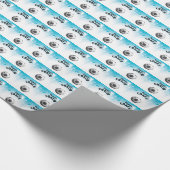 サッカー感謝していコーチアクアブルースターズボール ラッピングペーパー (角)