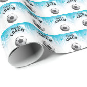 サッカー感謝していコーチアクアブルースターズボール ラッピングペーパー (ロールコーナー)