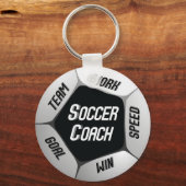 サッカー感謝していコーチ大球 キーホルダー (正面)