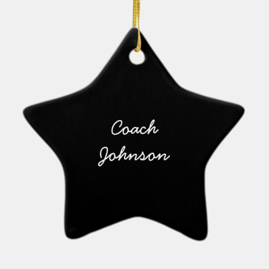 サッカー感謝していコーチ大球 セラミックオーナメント (裏面)