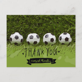 サッカー感謝していボールユー ポストカード