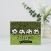 サッカー感謝していボールユー ポストカード (スタンド正面)