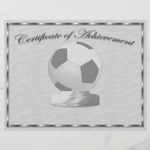 サッカー成績証明書 チラシ