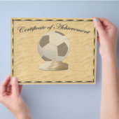サッカー成績証明書 チラシ (手)