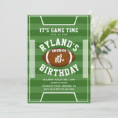 サッカー招待状 |サッカー誕生日 招待状 (スタンド正面)