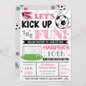 サッカー招待状 |女子サッカー招待状 招待状 (正面/裏面)