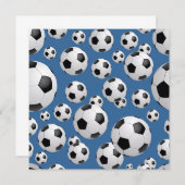 サッカー招待状 招待状 (正面/裏面)