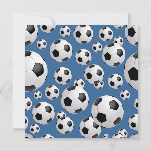 サッカー招待状 招待状 (正面)