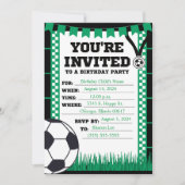 サッカー招待状 招待状 (正面)