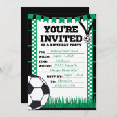 サッカー招待状 招待状 (正面/裏面)
