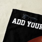 サッカー文字の追加装飾用クッション ビーチタオル (インサイチュ)