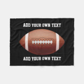 サッカー文字の追加装飾用クッション フリースブランケット (正面(横))