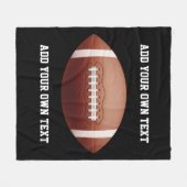 サッカー文字の追加装飾用クッション フリースブランケット (正面(横))