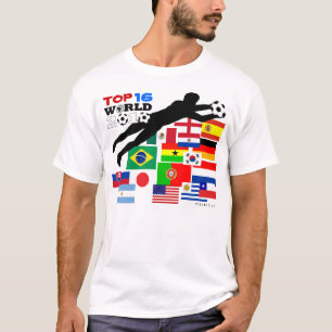 サッカー旗ゴールTシャツW杯 Tシャツ
