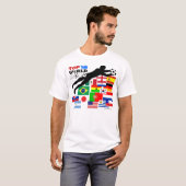 サッカー旗ゴールTシャツW杯 Tシャツ (正面フル)