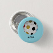 サッカー日本代表ボタン 缶バッジ (正面&裏面)