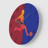 サッカー時計 ラージ壁時計 (傾斜)