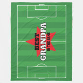 サッカー最高ののギフトでパーソナライズされたす フリースブランケット (正面)