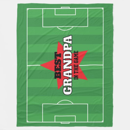 サッカー最高ののギフトでパーソナライズされたす フリースブランケット (正面)