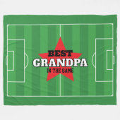 サッカー最高ののギフトでパーソナライズされたす フリースブランケット (正面(横))