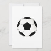 サッカー最高のコーチエバーカスタムの写真ありがとう サンキューカード (裏面)