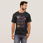 サッカー最高のスポーツMAMA EVER leopard art Tシャツ (正面フル)