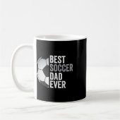 サッカー最高のパパEver Father &# s Day Soccer コーヒーマグカップ (左)