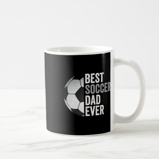 サッカー最高のパパEver Father &# s Day Soccer コーヒーマグカップ (右)