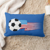 サッカー枕：アメリカ海軍 ランバークッション (ブランケット)