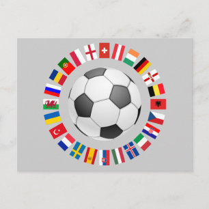 サッカー欧州選手権はがき ポストカード