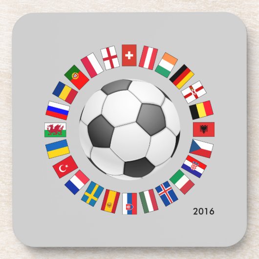 サッカー欧州選手権2016 コースター (正面)