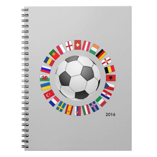サッカー欧州選手権2016 ノートブック (正面)