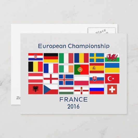 サッカー欧州選手権2016 ポストカード (正面/裏面)