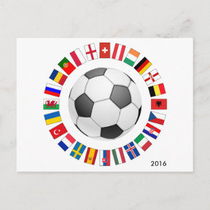 サッカー欧州選手権2016 ポストカード