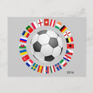 サッカー欧州選手権2016 ポストカード