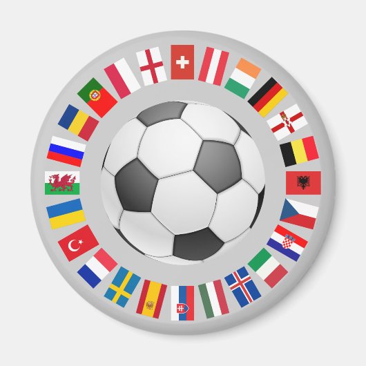 サッカー欧州選手権2016 マグネット (正面)