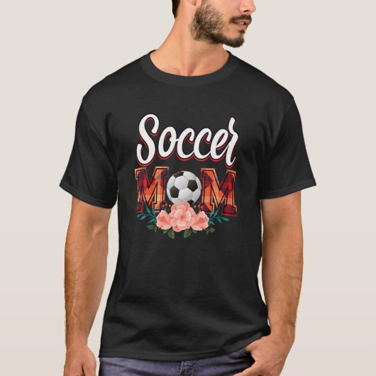 サッカー母おもしろいヒョウ母の日2 Tシャツ (正面)