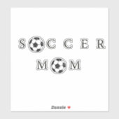 サッカー母さん応援グッズ サッカー好きな親 プレゼント シール (シート)