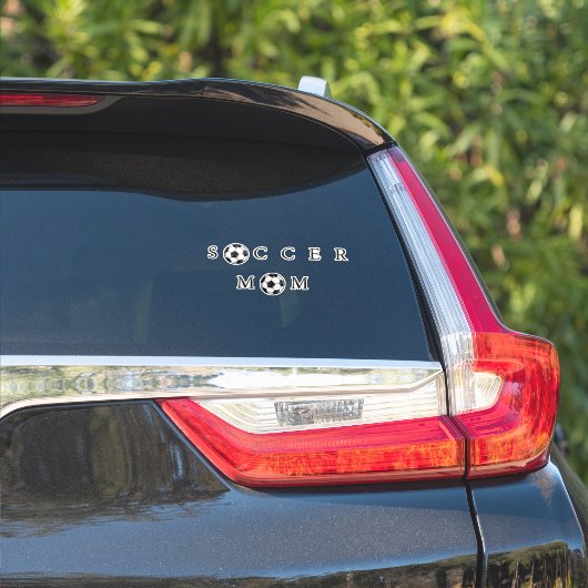 サッカー母さん応援グッズ サッカー好きな親 プレゼント シール (車体側面)