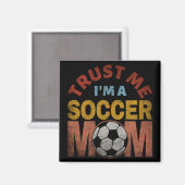 サッカー母ちゃんですから信じてください マグネット (正面/裏面)